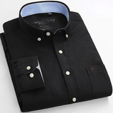 Camisa De Vestir Oxford Casual De Talla Grande Para Hombre,