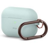 Funda De Silicona Para AirPods Pro Con Arnés Verde Menta