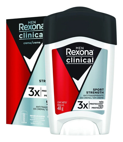 Rexona Clinical Men Sport Antitranspirante Crema 48g