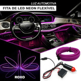 Fita Led Painel Gol G7 Luz Neon Interna 5m Roxo