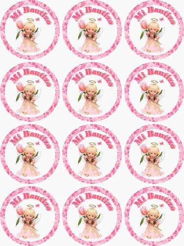 50 Stickers De 5cm Para Fiesta De Diferentes Personajes