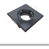 Spot De Embutir Movil Negro Aluminio 9,8x9,8cm Dicroica Led
