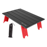 Mesa Plegable Para Acampar, Mesa De Playa Con Rojo