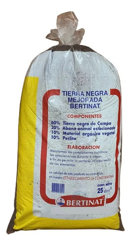 Tierra Fertilizada Bertinat 25 Dm Pack 10 Unidades