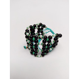 Pulsera Brazalete Cuentas Blanco Verde Dorado Elegante Versá