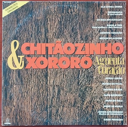 Lp - Chitãozinho E Xororó - Aguenta Coração -1991- Som Livre