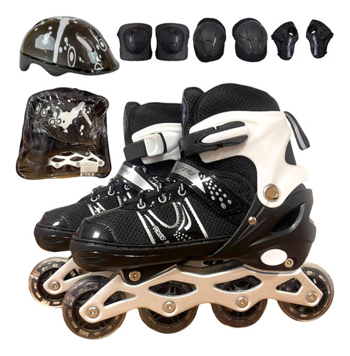 Patins 4 Rodas Roller Inline Masculino E Feminino + Proteção