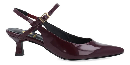 Zapatilla De Fiesta Trender Color Vino Para Mujer 8640168