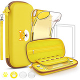 Estuche Amarillo Para Nintendo Switch Lite + Accesorios