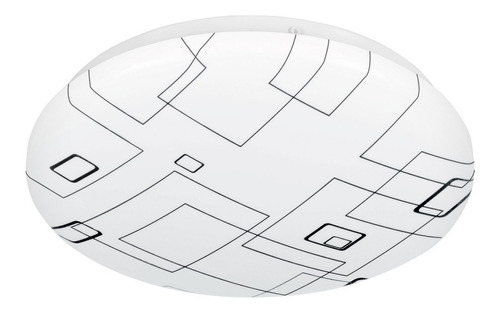 Plafon Redondo, Decorativo, Diseño/cuadros, 8 W, Led 43176 Color Blanco