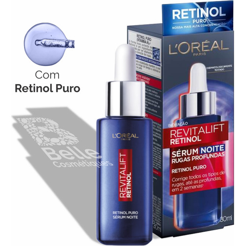 Retinol Puro Sérum Noturno Revitalift - 30ml - L`oréal Paris