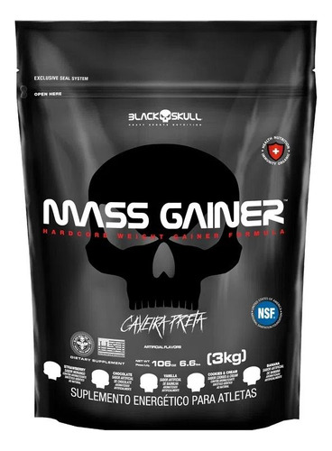 Mass Gainer Refil (3kg) - Sabor: Baunilha