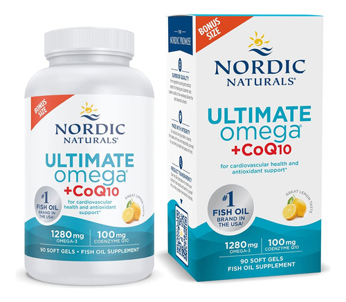 Omega 3 Ultimate Nordic Naturals Dha 1280mg+coq10 90 Softs