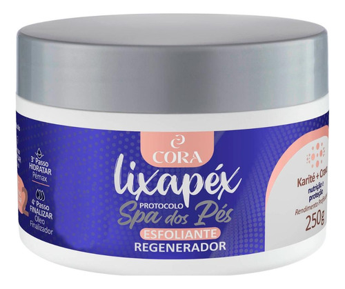  Creme Esfoliante Lixapéx Karite Com Cravo Spa Dos Pés 250g