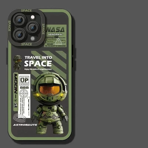 Capa De Telefone Preta Para Astronautas Para iPhone 14, 15,