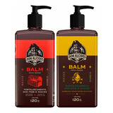 Kit 2x Balm Para Barba Negra E Lemon Bone 120g Don Alcides