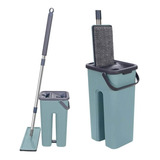 Rodo Flat Mop E Balde Lava E Seca Profissional Com 2 Refis