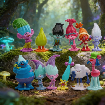 Figuras Trolls Se Armo La Banda Juguetes Trolls Regalo Trols