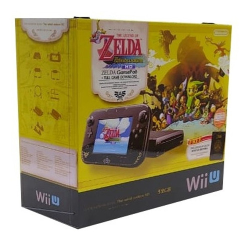 Caixa Vazia Nintendo Wii U Zelda De Madeira Mdf