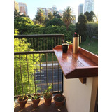 Barra Para Balcones Madera Super Resistente 80 A 120 Cm