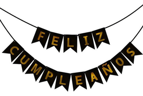 Letrero Feliz Cumpleaños Banner Banderines Adorno De Fiesta