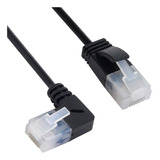 Xiwai Cable Ethernet Cat6 Ultradelgado Rj45 En Ngulo Izquier