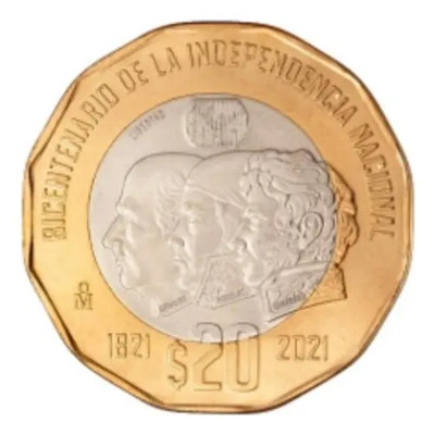 Moneda 20 Pesos Conmemorativa Bicentenario De Independencia | Meses sin interés