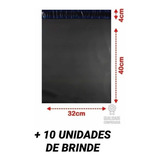 Pack100+10 Saco Plastico De Roupa Correio Grosso 32x40