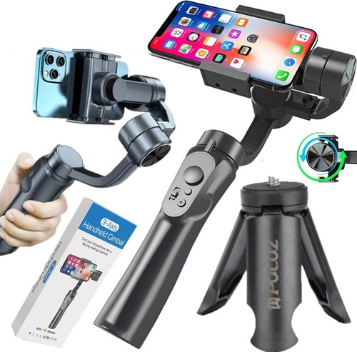 Estabilizador Imagem Gimbal Câmera Celular Smartphone Vídeos