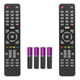 Kit 2 Controle Remoto Compatível Tv Smart Cobia / Haier Lcd