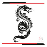 Calca Sticker Calcamonia P/moto Dragon Chino De 18x10cm 1pza