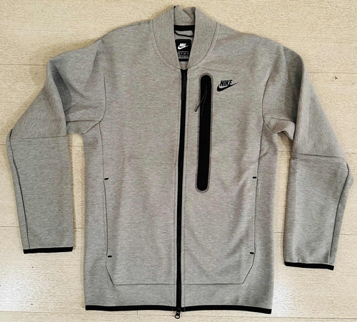 Campera Nike Sportwear Tech Fleece Bomber De Hombre Gris