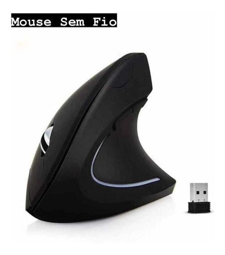 Mouse Ergonômico Sem Fio Wireless