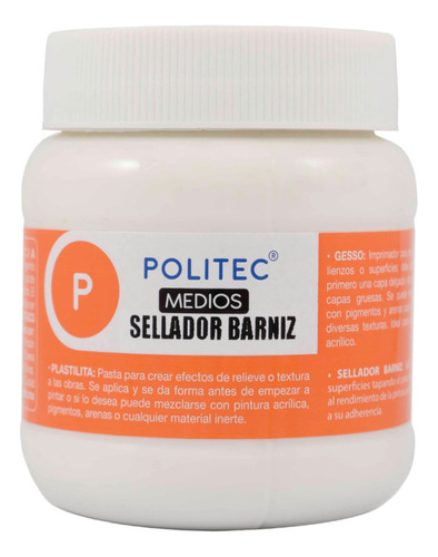 Sellador Barniz Politec 250ml Acrilico Base Agua