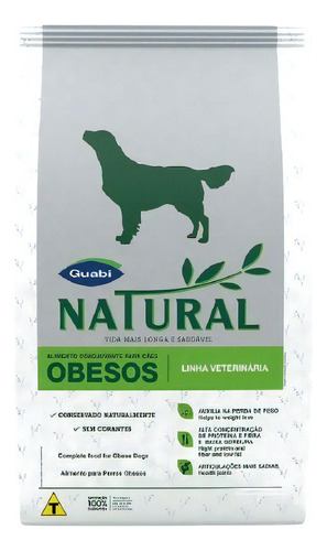 Alimento Natural Veterinária Obesos Para Cão Adulto De Raça Média E Grande Sabor Mix Em Sacola De 10.1kg