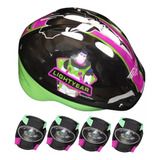 Equipo De Protección Casco, Coderas, Rodilleras Lightyear 