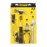 Set Herramientas De Mano Kit 5 Piezas Crossmaster