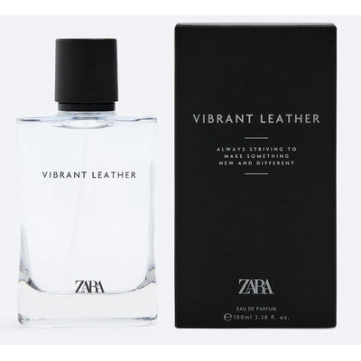 Zara Vibrant Leather Eau De Parfum 100ml Amaderado Vegano Hombre