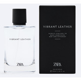 Zara Vibrant Leather 100ml Edp Para Hombre Botella Transparente