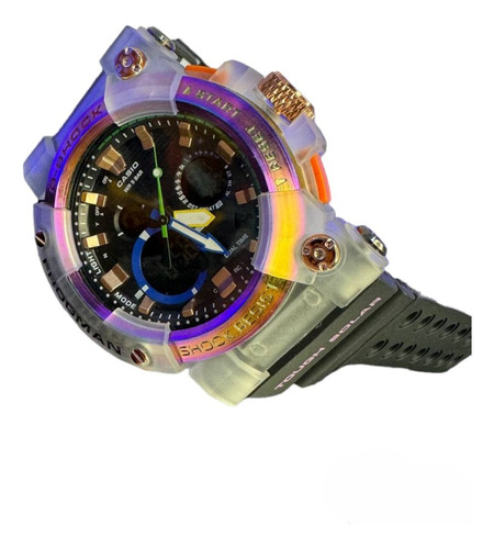 Relógio Masculino G-shock Frogman Transparente Lilas