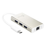 Adaptador De Ethernet Gigabit Y Hub Multi Usb Type-c Jch