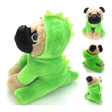 Cachorro De Perro Pug Relleno Suave Animal Peluche En Trajes