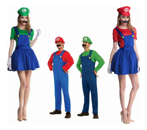 Disfraz De Mario Para Adultos Disfraz De Halloween