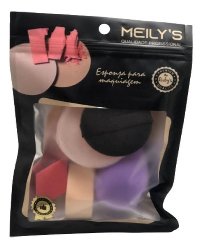 Kit De Esponjas Meily S Para Maquiagem Ref.: Mac-266