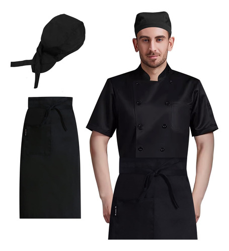 3pzs Uniformes Filipina De Chef Para Hombre Y Mujer Incluye