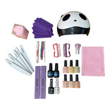 Kit Para Uñas Básico Lampara Uv Kit Decoracion Uñas 