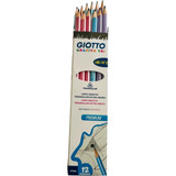 Set 12 Lápiz Triangular Grafito Giotto Premium Hb N°2