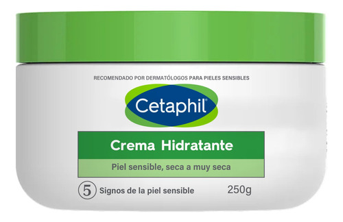 Crema Hidratante Corporal Cetaphil Piel Sensible, Seca A Muy Seca 250g