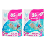 Kit 10 Pastilhas Tabletes Cloro 200g Tripla Ação P/ Piscina