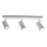 Lámpara De Techo De 3 Luces Blanco, Lu4502-3-gu10/b, Luzire Color Blanco